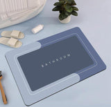 2 Pcs Large Size Water Absorbent Anti-Slip Mat (2.25x1.5 ft)