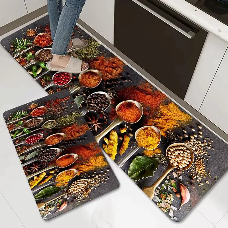 Anti Slip Water Absorbent Runner With Mat (Medium Design 40)