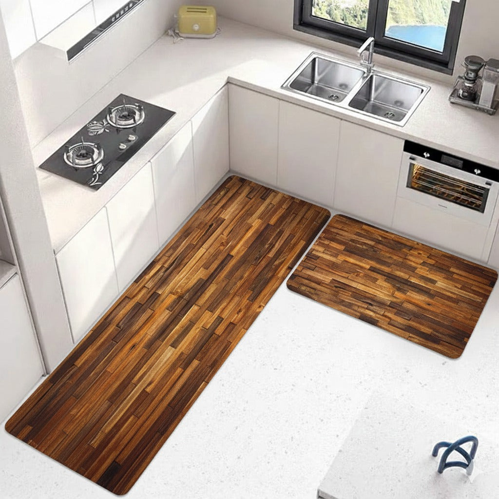 Anti Slip Water Absorbent Runner With Mat (Extra Large Design 32)