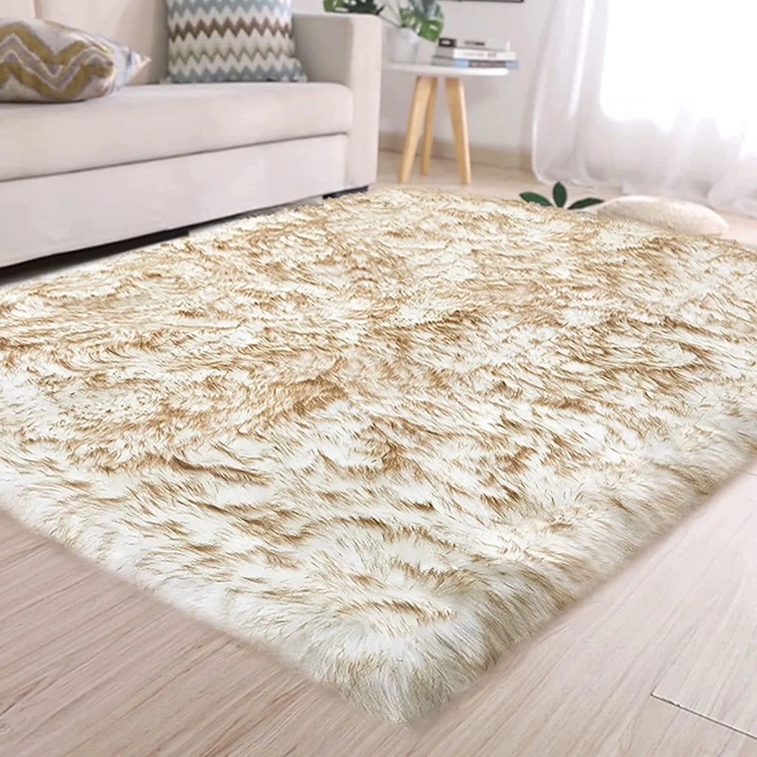 Sheep Fur Rug/Centerpiece 5x3 Ft