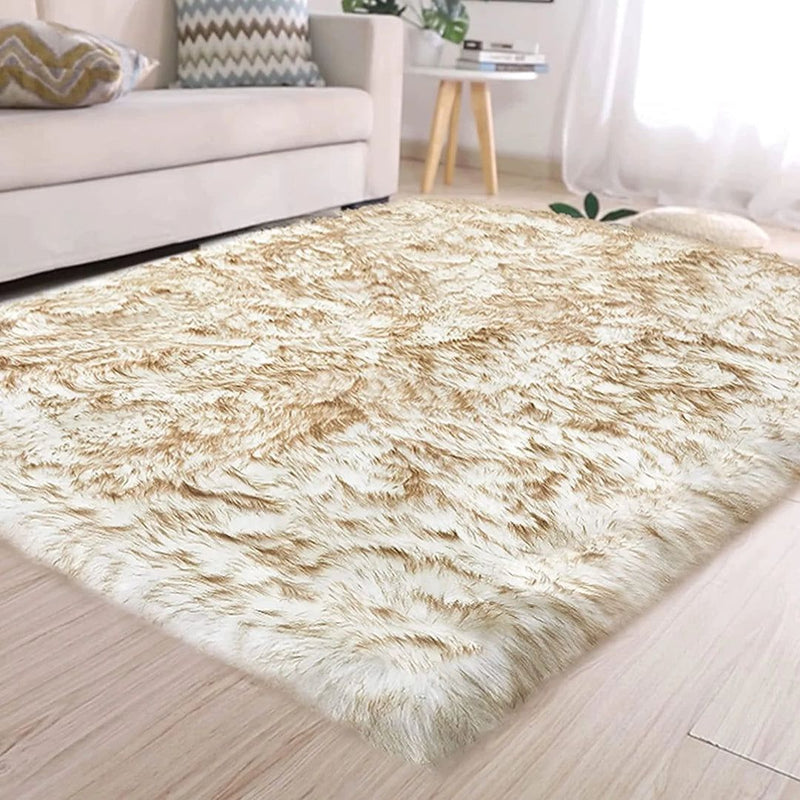 Sheep Fur Rug/Centerpiece 3.28x3.28 Ft