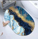 2 Pcs Large Size Water Absorbent Anti-Slip Mat (2.25x1.5 ft)