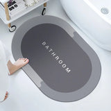 2 Pcs Large Size Water Absorbent Anti-Slip Mat (2.25x1.5 ft)