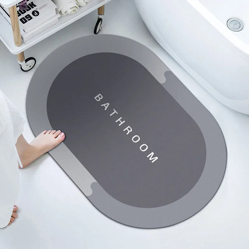 2 Pcs Large Size Water Absorbent Anti-Slip Mat (2.25x1.5 ft)