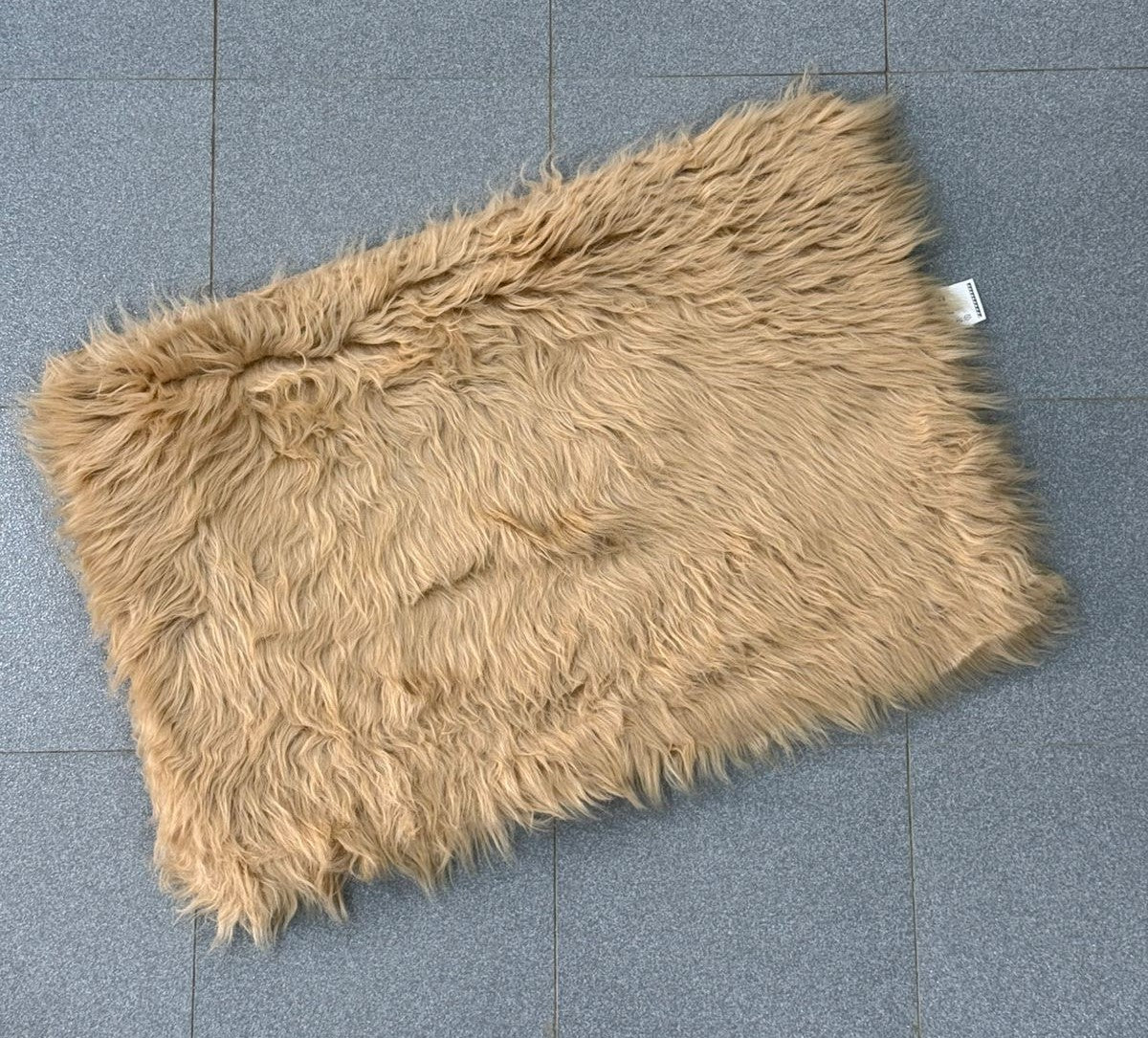 Sheep Fur Mat Medium Size 24x16 Inches