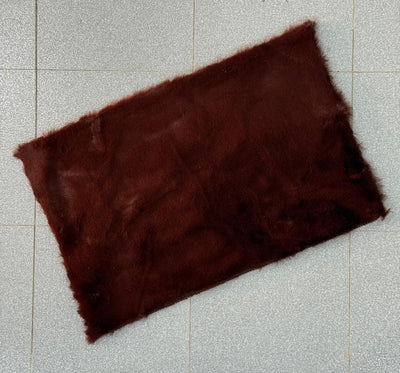Rabbit Fur Mat Medium Size 24x16 Inches