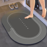 2 Pcs Large Size Water Absorbent Anti-Slip Mat (2.25x1.5 ft)
