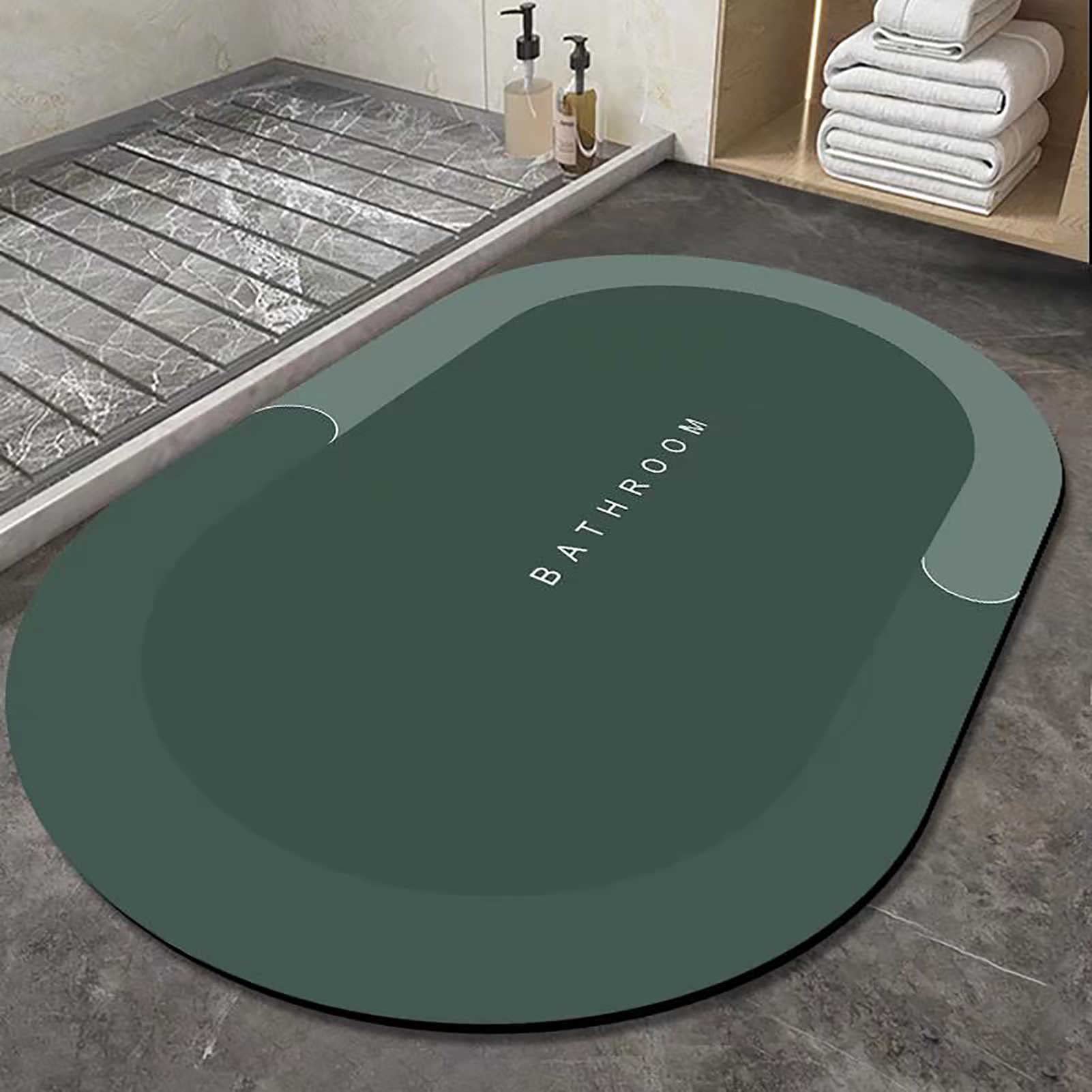 2 Pcs Large Size Water Absorbent Anti-Slip Mat (2.25x1.5 ft)