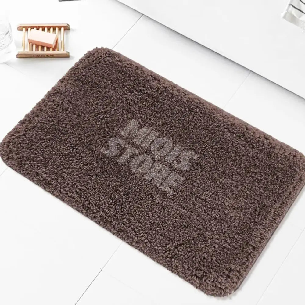 Premium Comfort Shaggy Mat (Medium Dark Brown)