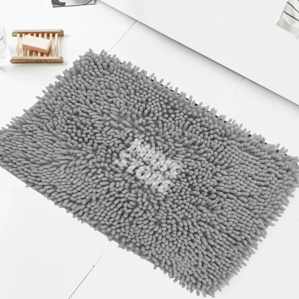 Ultra Soft Microfiber Mat (Large Light Gray)