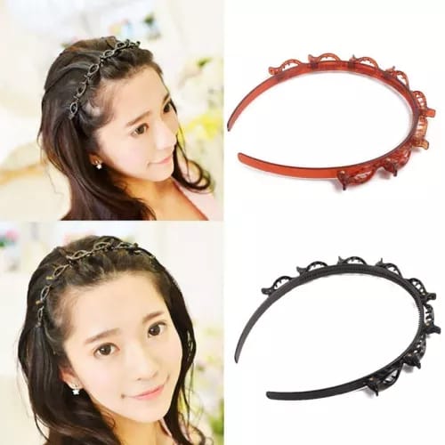 Hair Twister Headband With 8 Small Clips