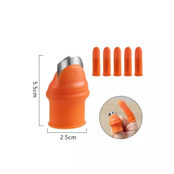 Silicone Multifunctional Thumb Cutter With Finger Protectors