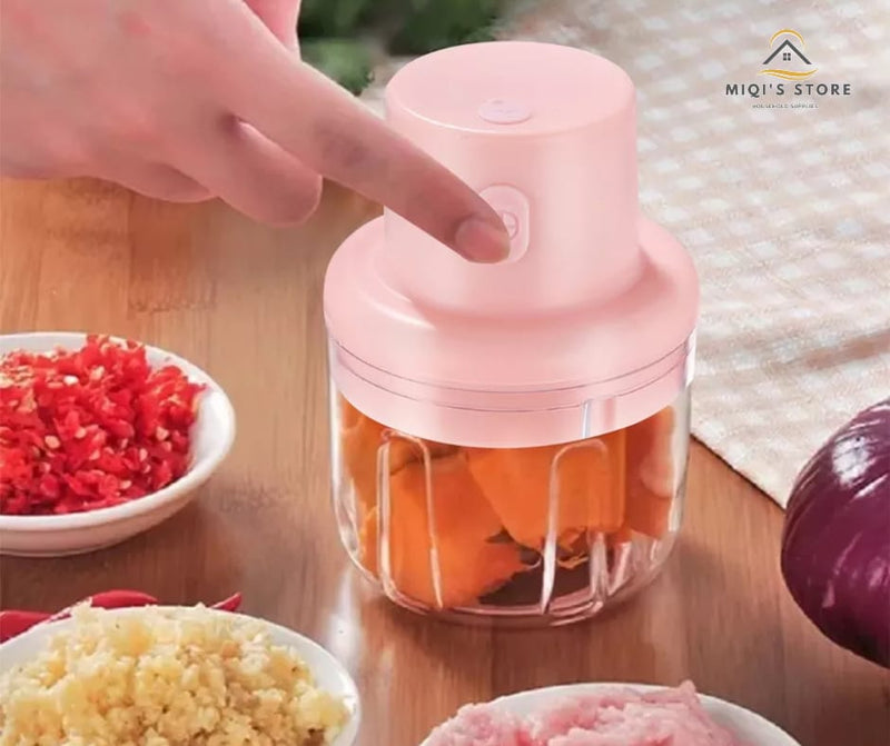 Portable USB Rechargeable Wireless Mini Garlic Food Chopper