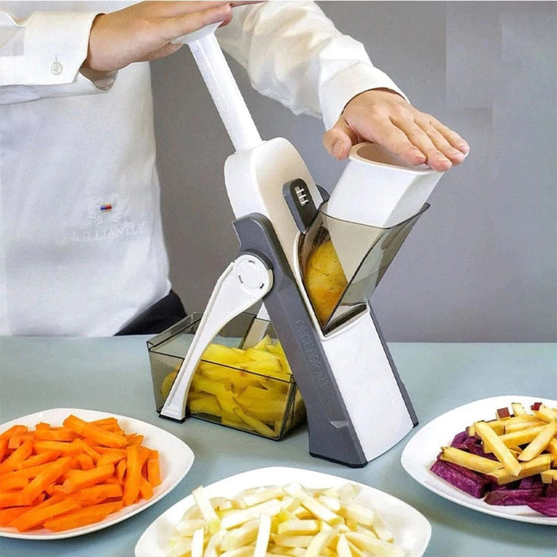 5 in-1 Multifunctional Manual Mandolin Vegetable Slicer Cutter Food & Chopper