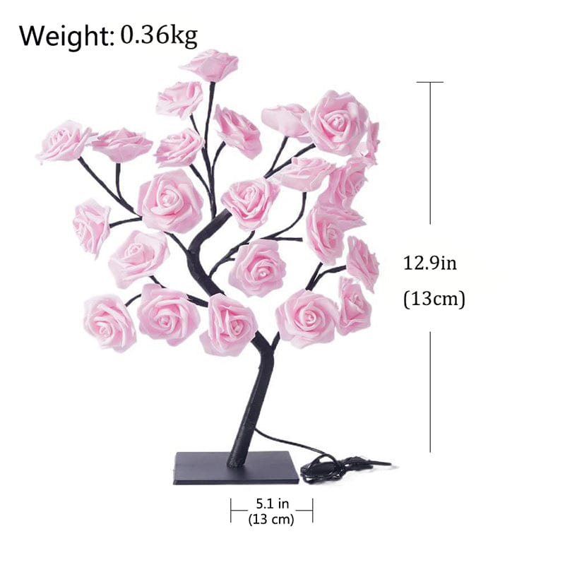 LED Rose Flower Tree Table Lamp