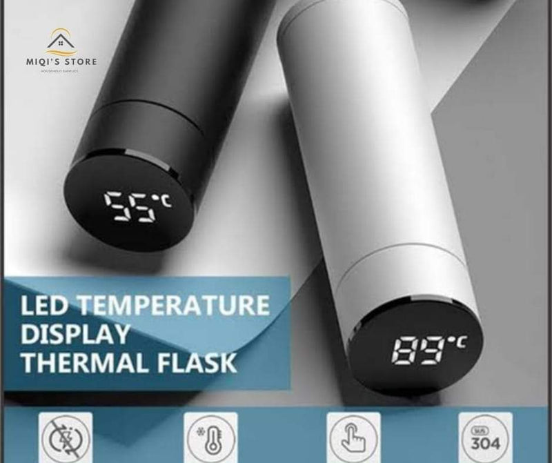 500ml LED Temperature Display Bottle Vaccum Flask Thermos Keep Hot and Cold