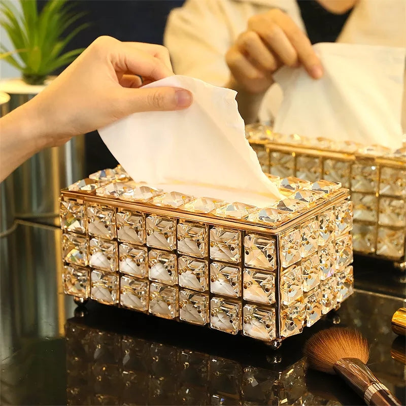 Stylish Crystal Tissue Box