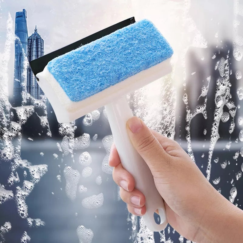 Multipurpose Double-Sided Windows Glass Cleaner With Wiper