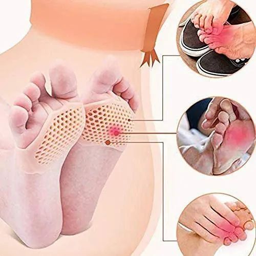 Anti Slip Silicone Insole Forefoot Pads Pair