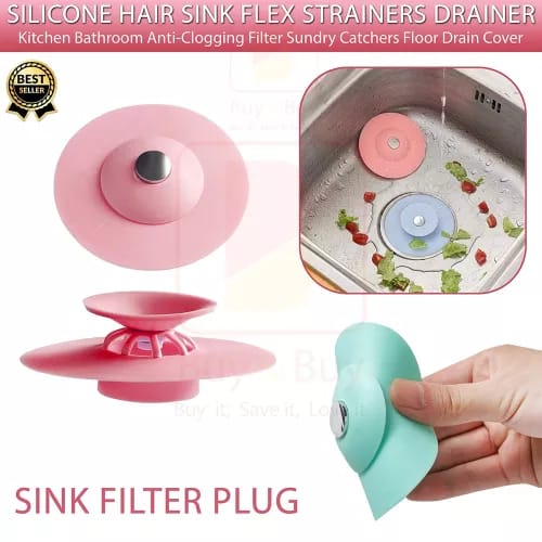 Silicone Flex Drain Stop & Hair Catcher