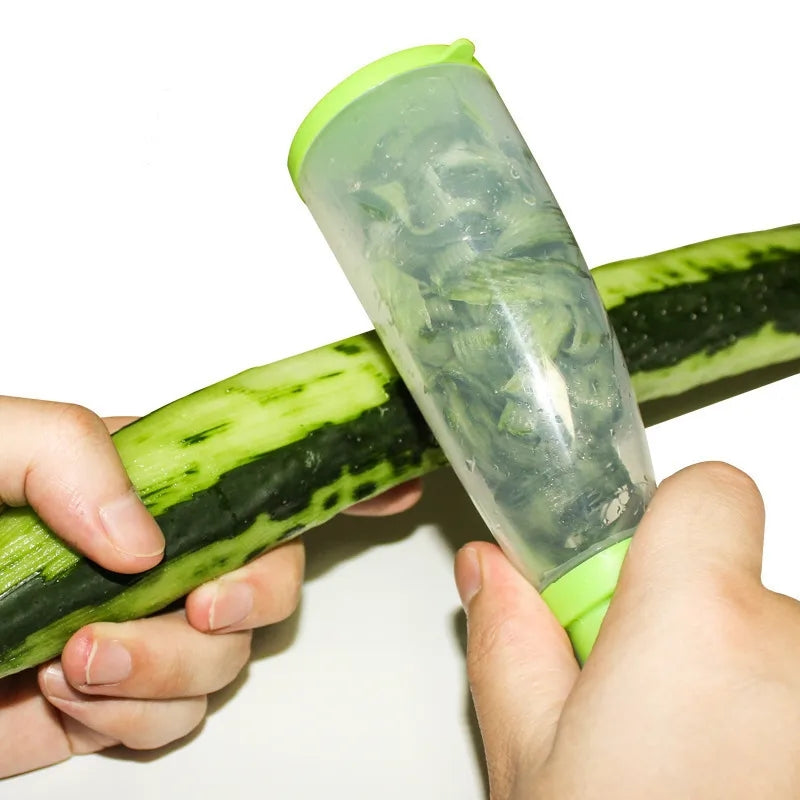 Multi-Functional Peeler With Trash Can