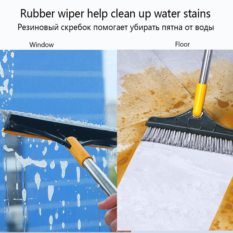 Floor Scrub Brush 2 In 1 Cleaning Brush Long Handle Removable Wiper Ma
