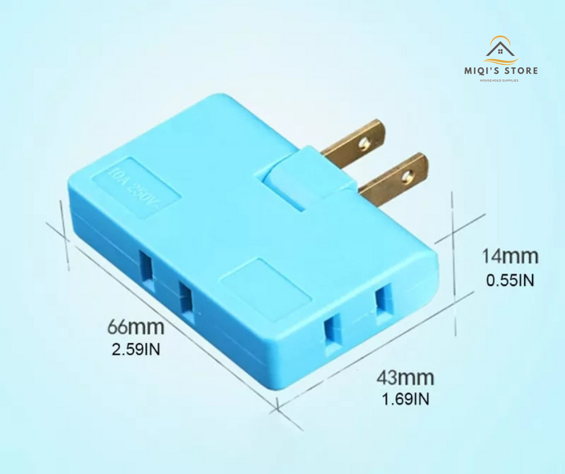 3 in 1 Extension Plug Rotatable Adapter